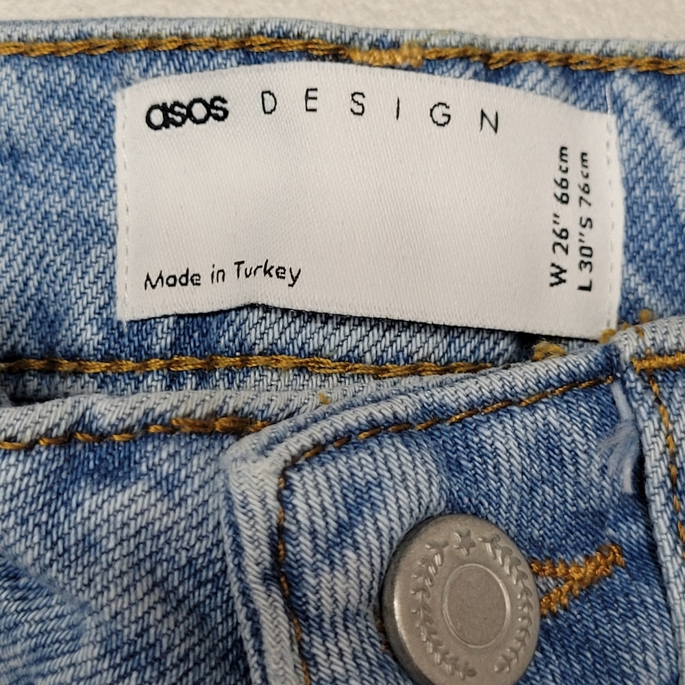 ASOS BAGGY HEAVY RIPPED JEANS - Picture 5 of 10